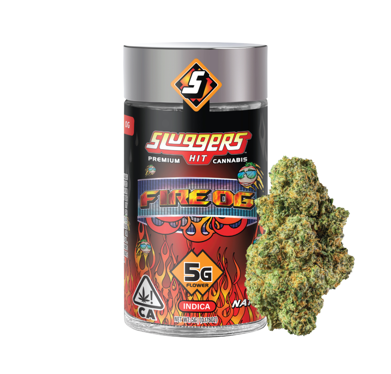 Fire OG - Indica - Premium Quality Sluggers 5-Gram Flower