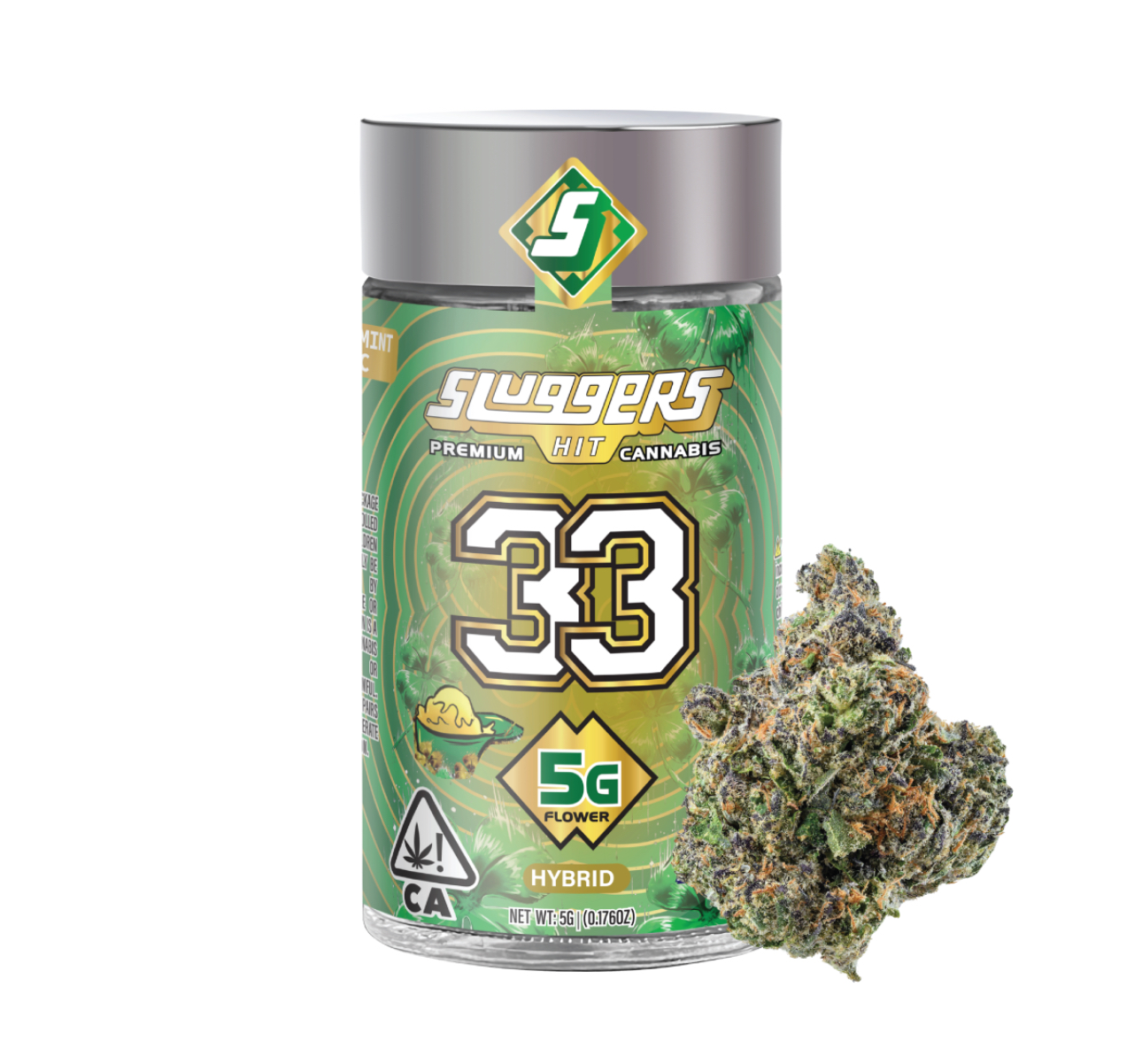 33 - Hybrid - Premium Quality Sluggers 5-Gram Flower