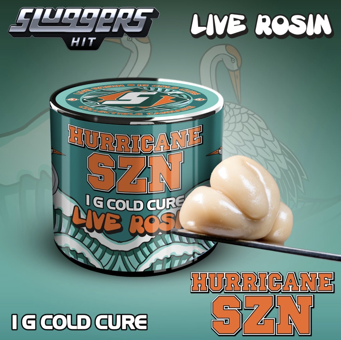 Hurricane SZN by Sluggers Hit - Premium Live Rosin - Cold Cure 1g
