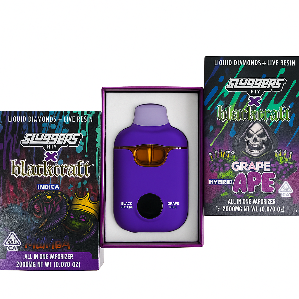 Grape Ape (H) + Black Mamba (I) - Liquid Diamonds + Live Resin  - 2g 