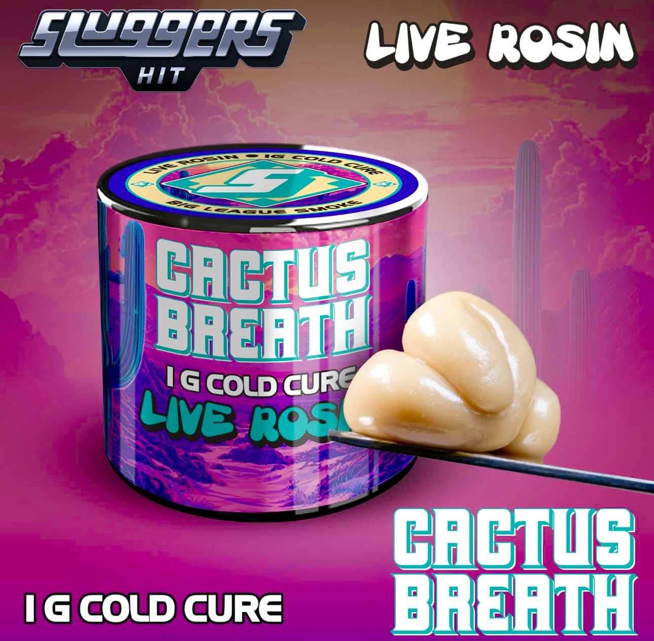 Cactus Breath by Sluggers Hit - Premium Live Rosin - Cold Cure 1g