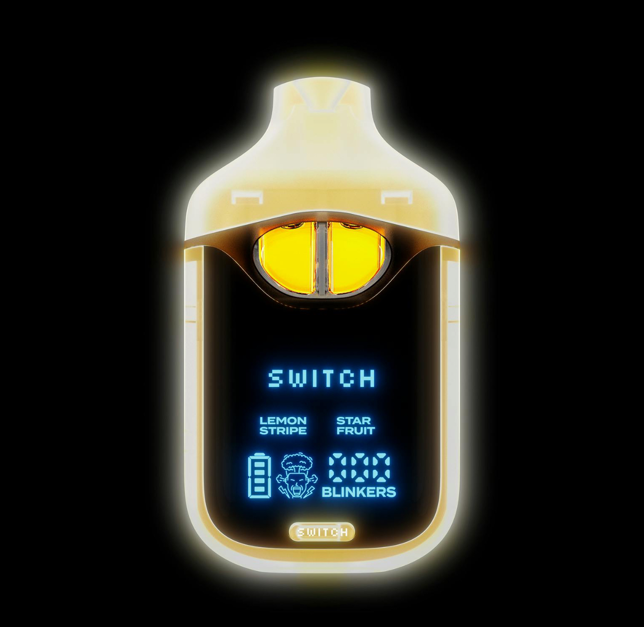 Lemon Stripe (S) + Starfruit (H) - Glow Edition - Liquid Live Diamonds + Dual Flavor - 2g