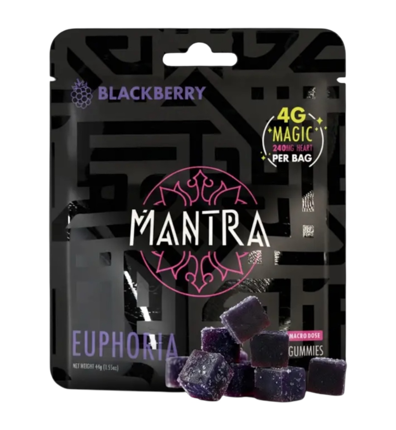 Euphoria Magic Gummies by Mantra - Blackberry - 4g/20pcs