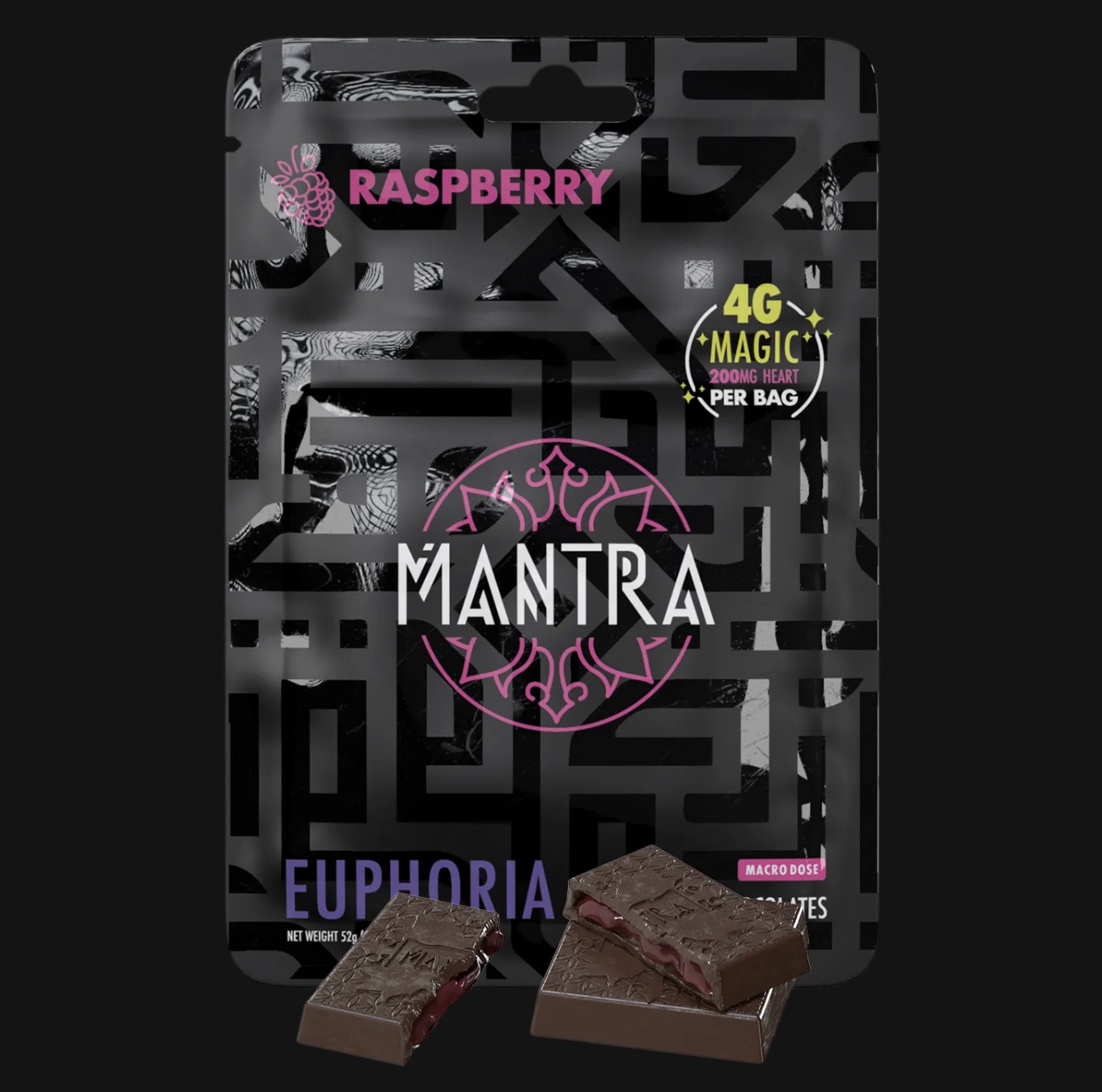 Euphoria - Mini Chocolates by Mantra - Raspberry - 4g