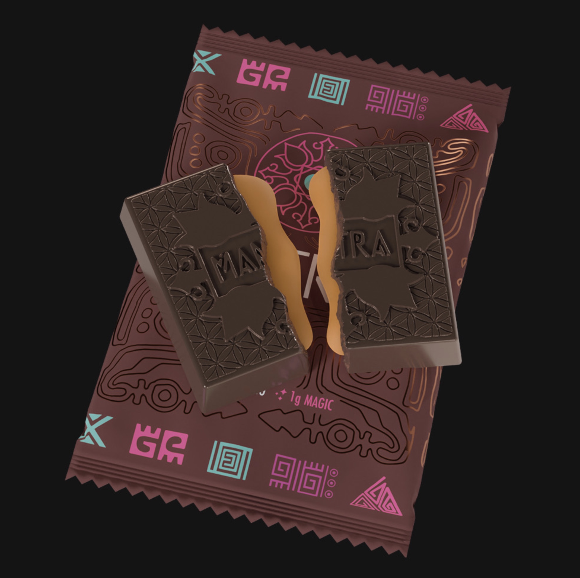 Hero - Mini Mantra Chocolate Bars - 5pcs/1g ea - 5g