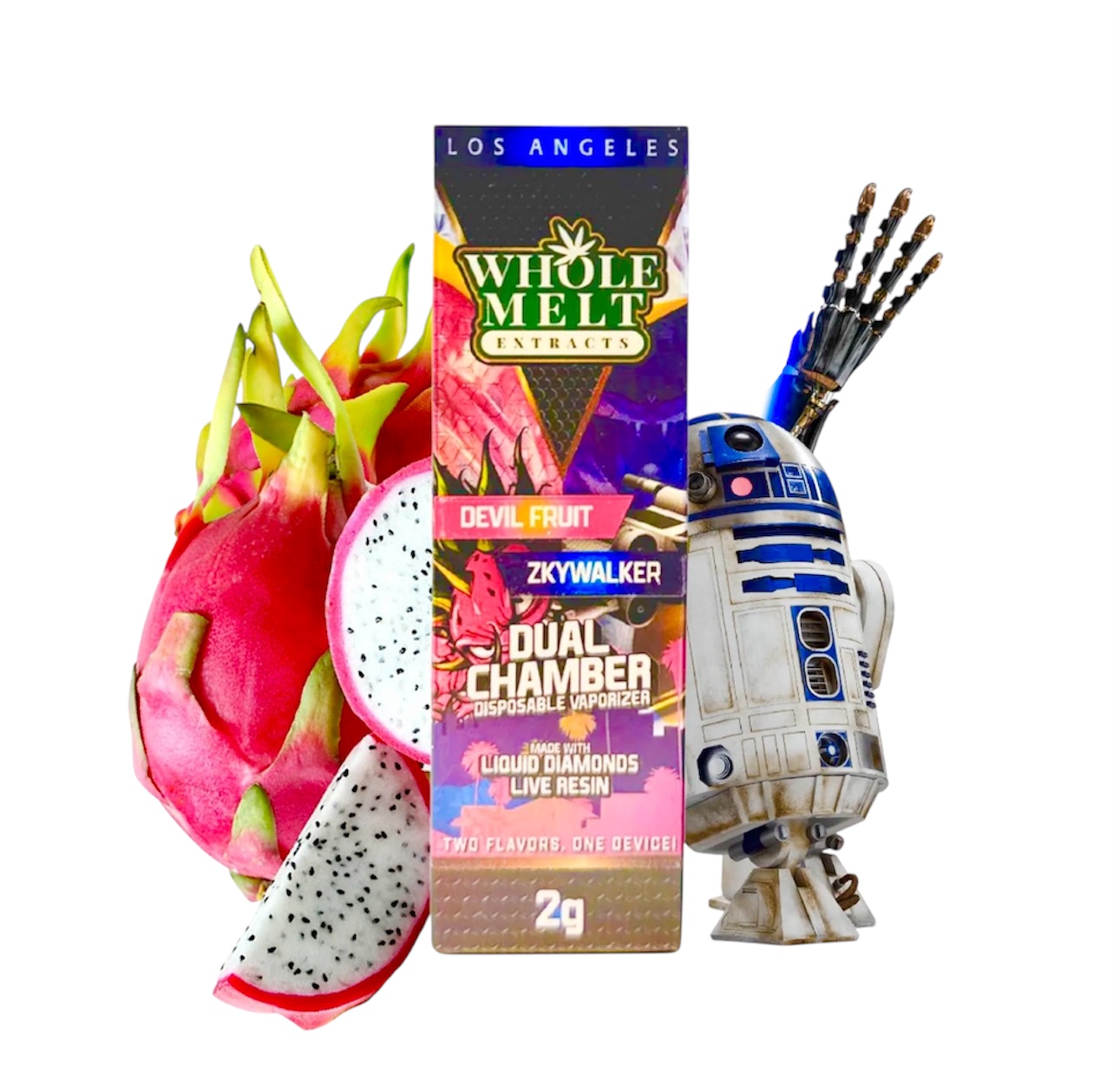 Devil Fruit  + Zkywalker - Liquid Diamonds Live Resin Vaporizer - Dual Chamber Edition - 2g Disposable