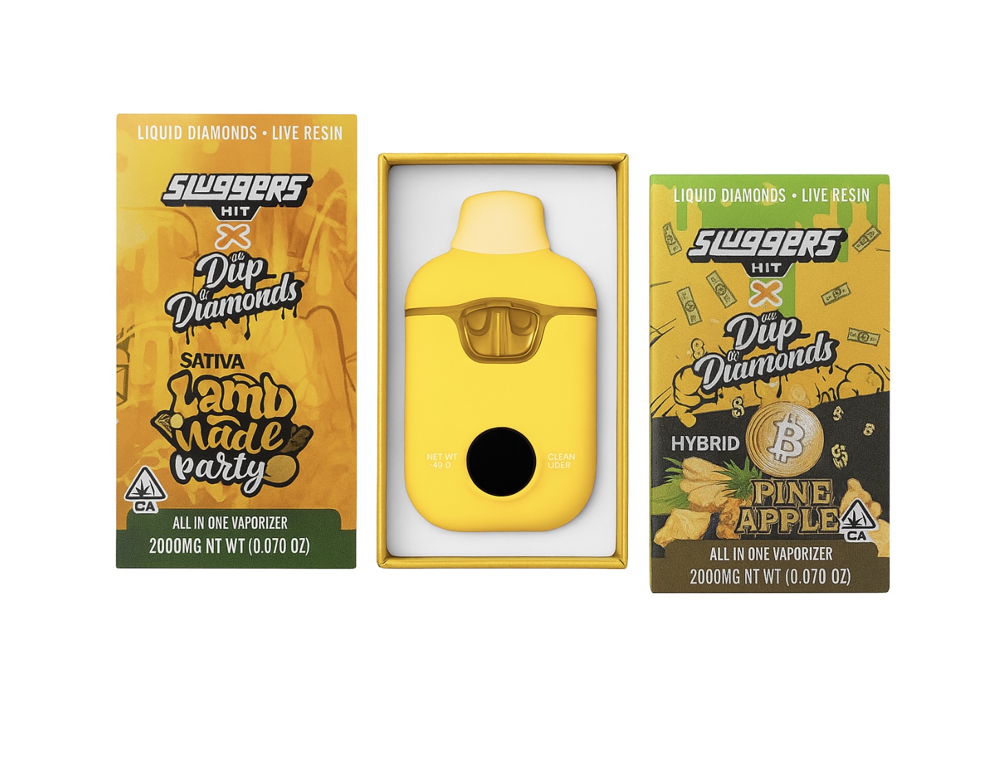 Lemonade Party (S) + Pineapple (H) - Liquid Diamonds + Live Resin - 2g