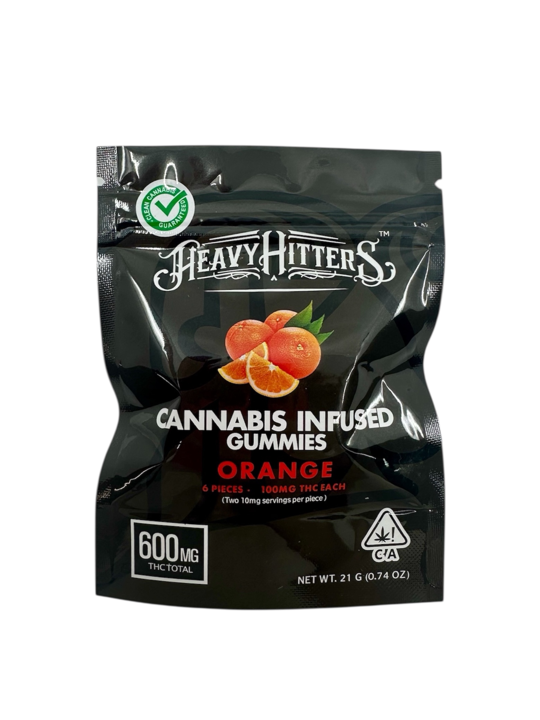 Orange (Hybrid) - Cannabis Infused Gummies - Heavy Hitters - 600mg