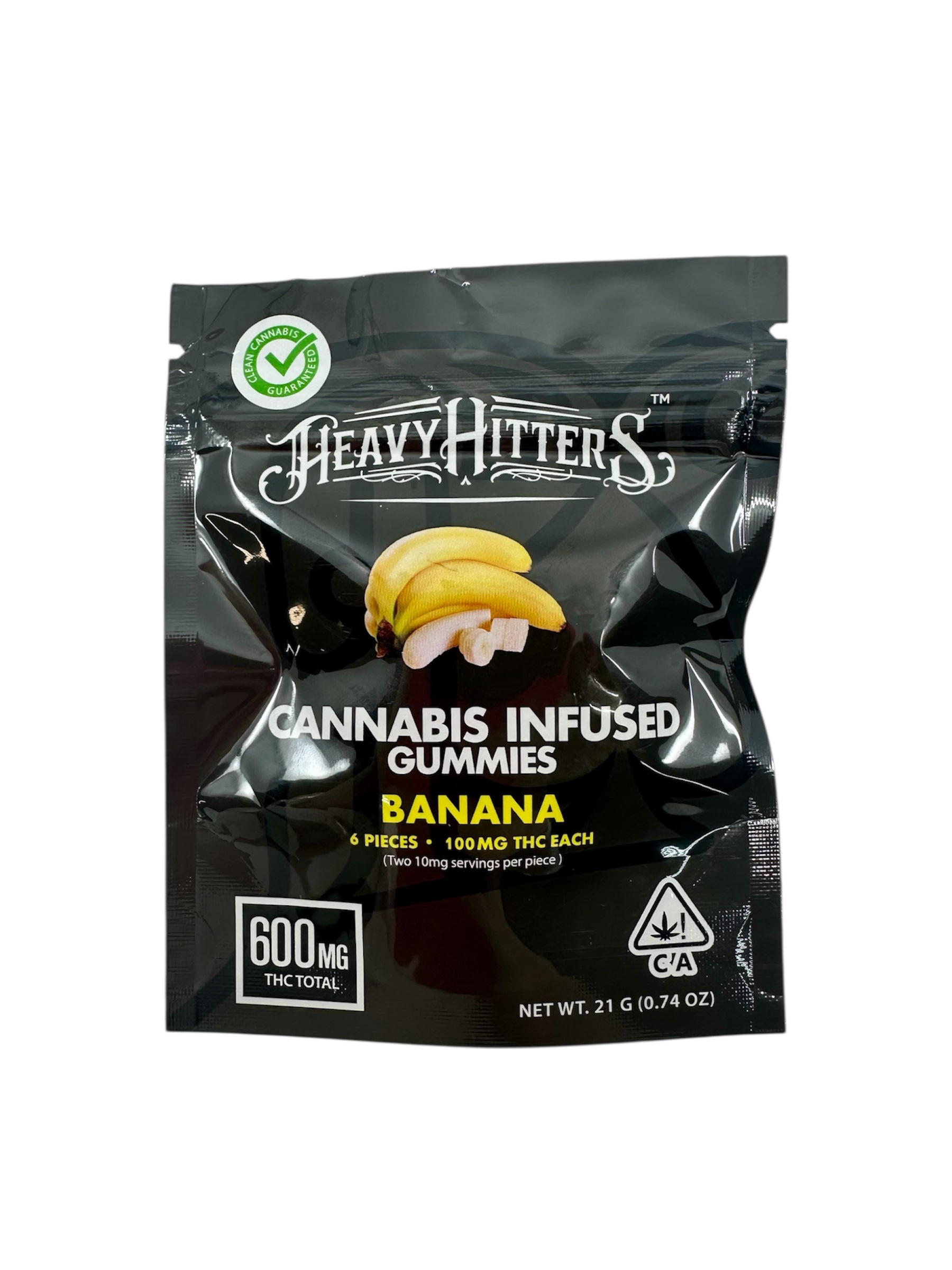 Banana (Hybrid) - Cannabis Infused Gummies - Heavy Hitters - 600mg