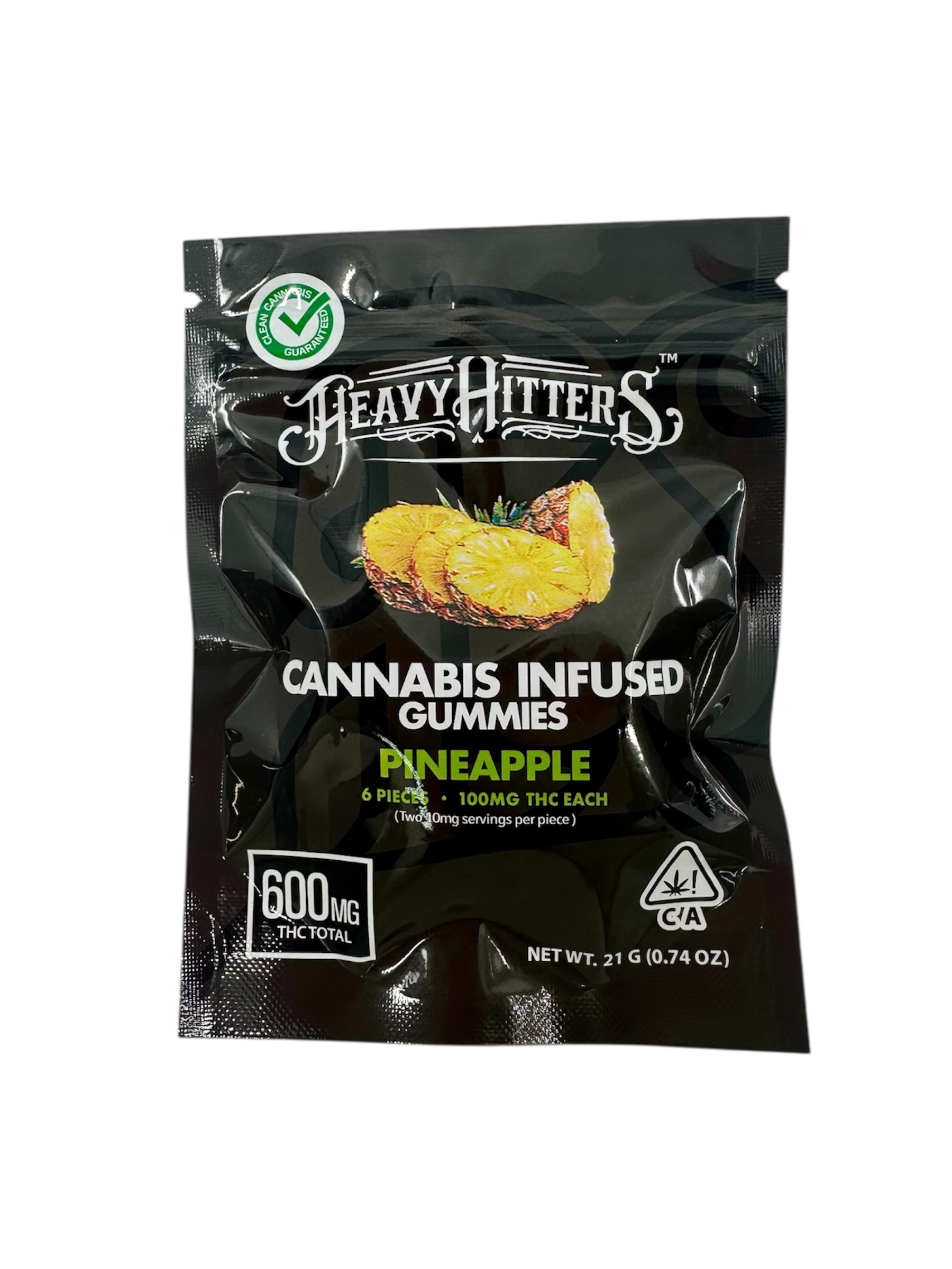 Pineapple (Sativa) - Cannabis Infused Gummies - Heavy Hitters - 600mg