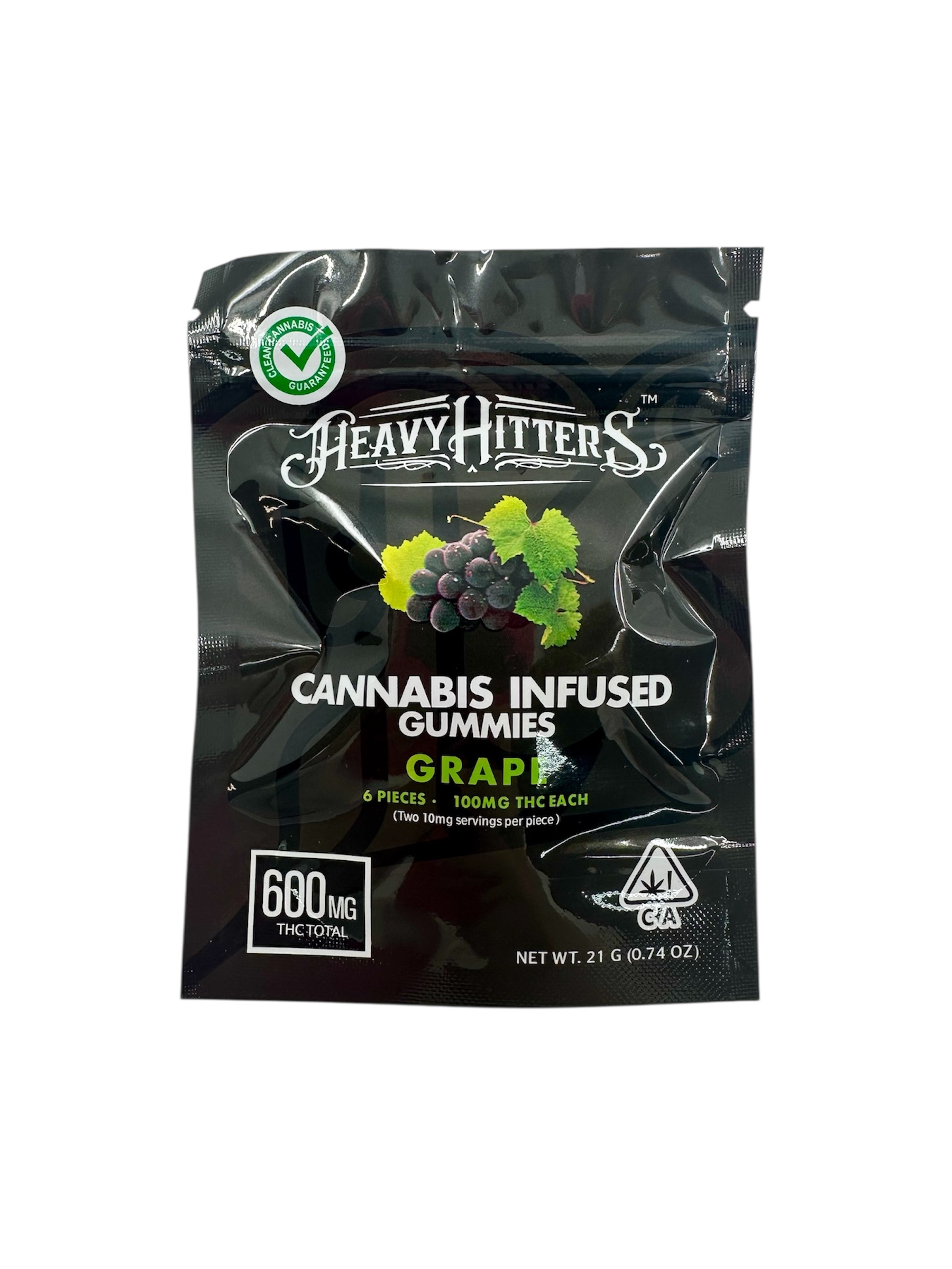 Grape (Indica) - Cannabis Infused Gummies - Heavy Hitters - 600mg