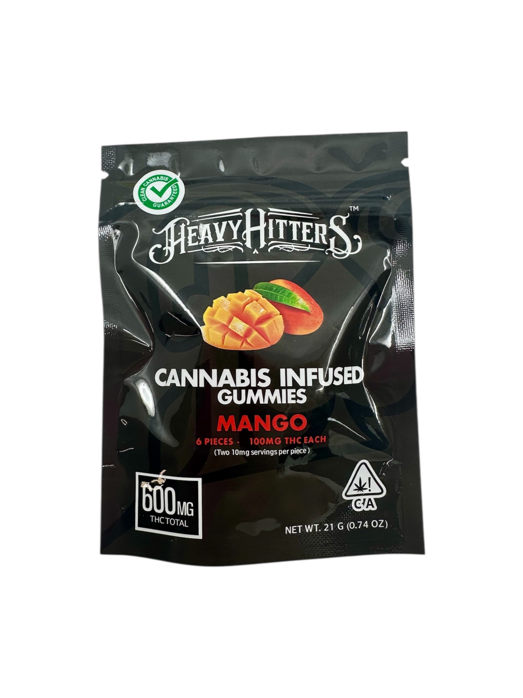 Mango (Hybrid) - Cannabis Infused Gummies - Heavy Hitters - 600mg