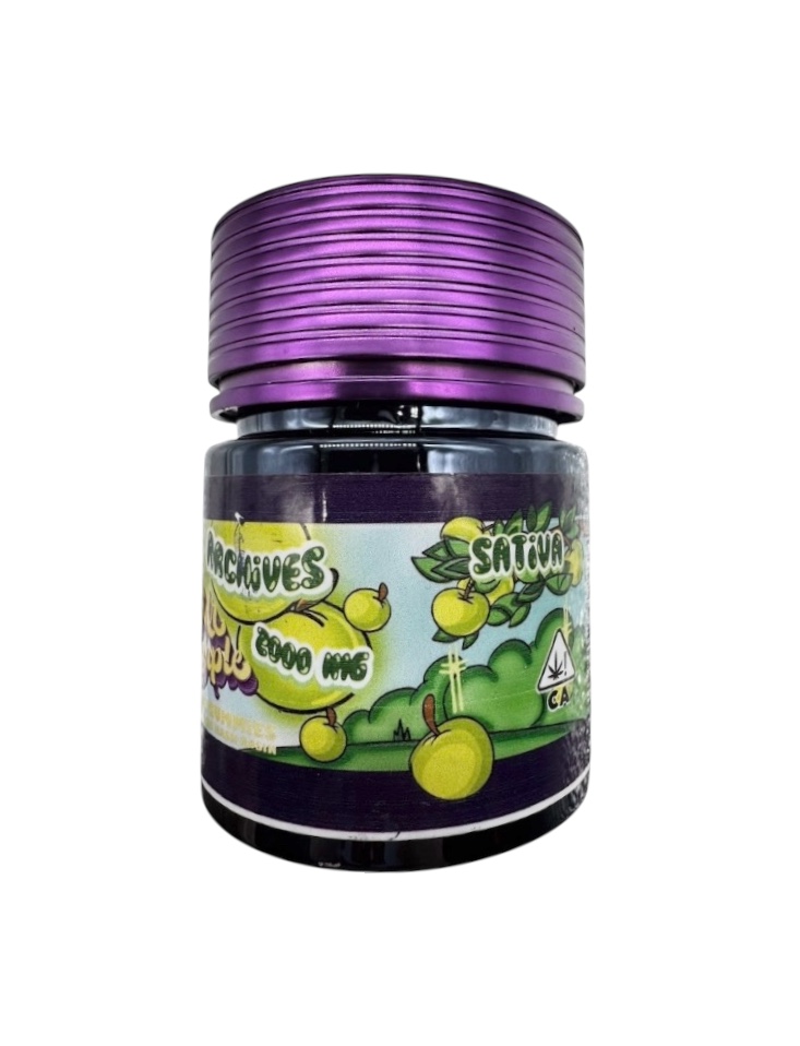 Green Apple (Sativa) - Mr. Purple Hash Rosin Gummies - 2000mg/20pk