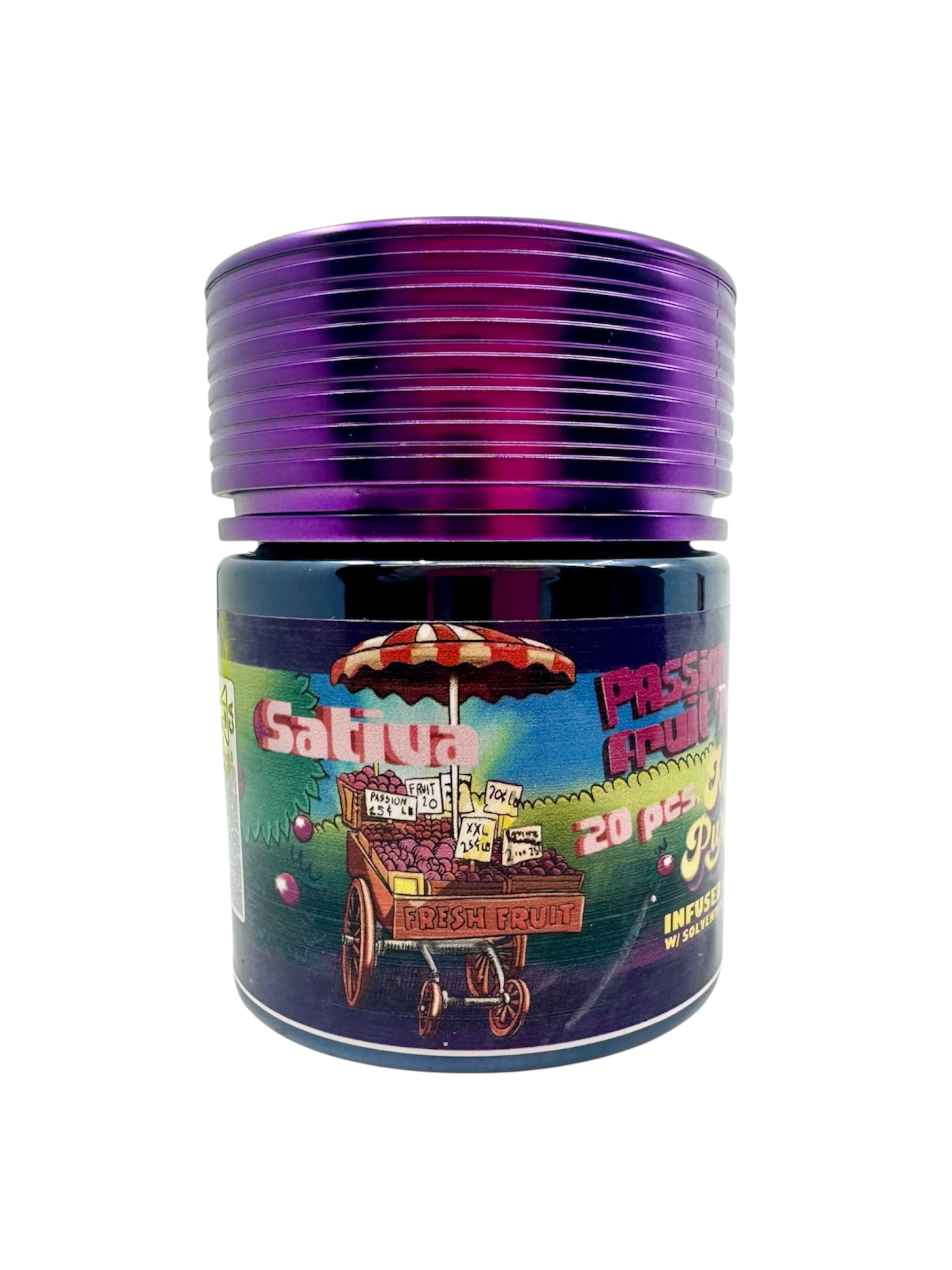 Passion Fruit (Sativa) - Mr. Purple Hash Rosin Gummies - 2000mg/20pk