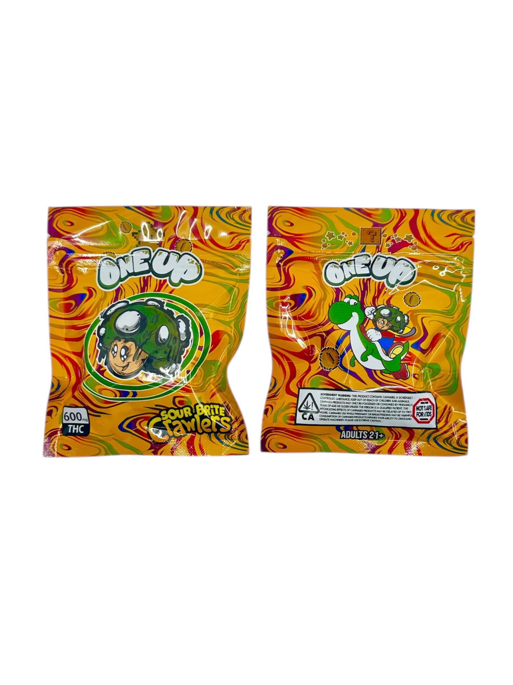 Sour Brite Crawlers (Hybrid) - Infused One Up Gummies – 600mg