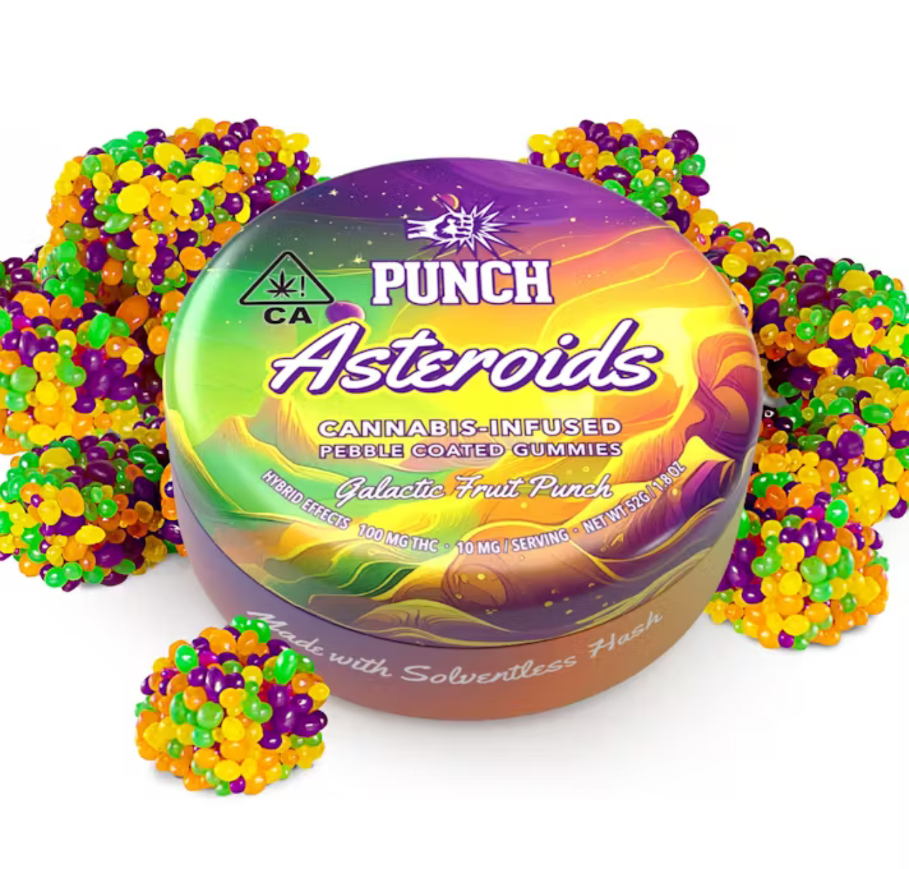 Punch - Asteroids Gummies - 10pk/100mg