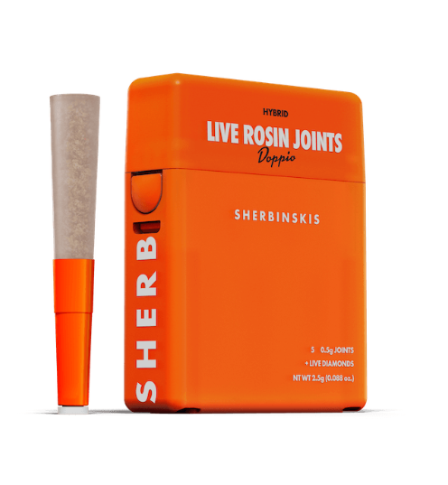 Doppio - Live Rosin + Diamond Infused Joints - (5 J's Per Pack x 0.5g ea)