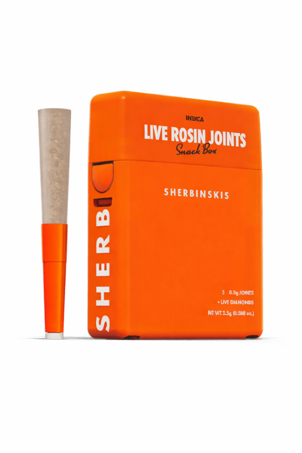  Snack Box - Live Rosin + Diamond Infused Joints - (5 J's Per Pack x 0.5g ea)