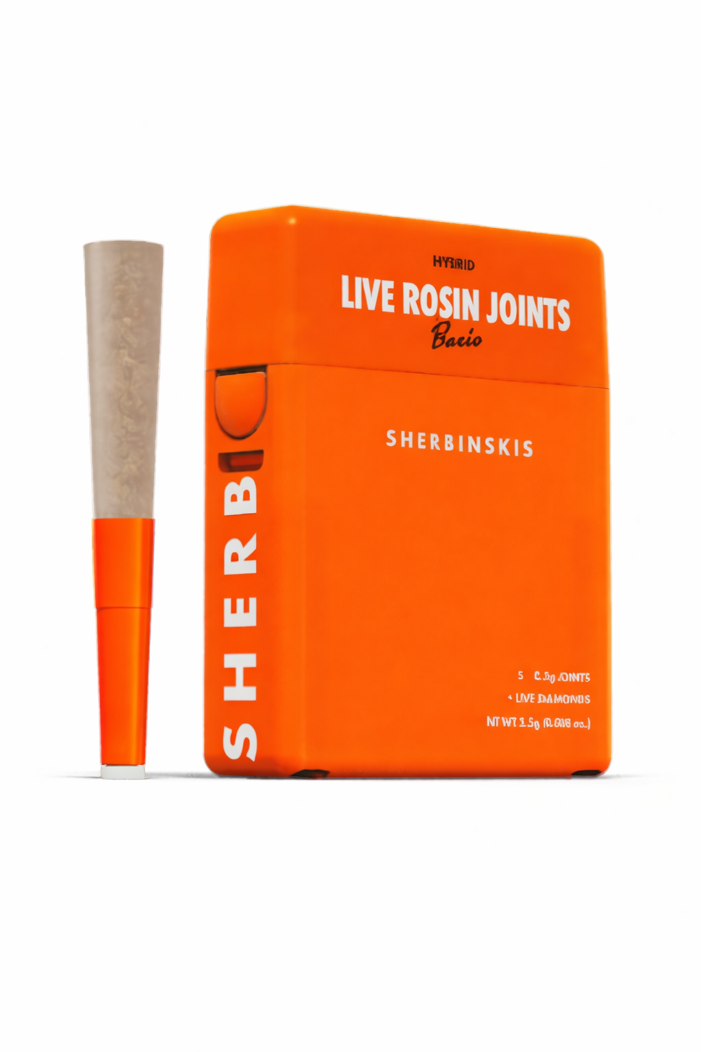 Bacio - Live Rosin + Diamond Infused Joints - (5 J's Per Pack x 0.5g ea)