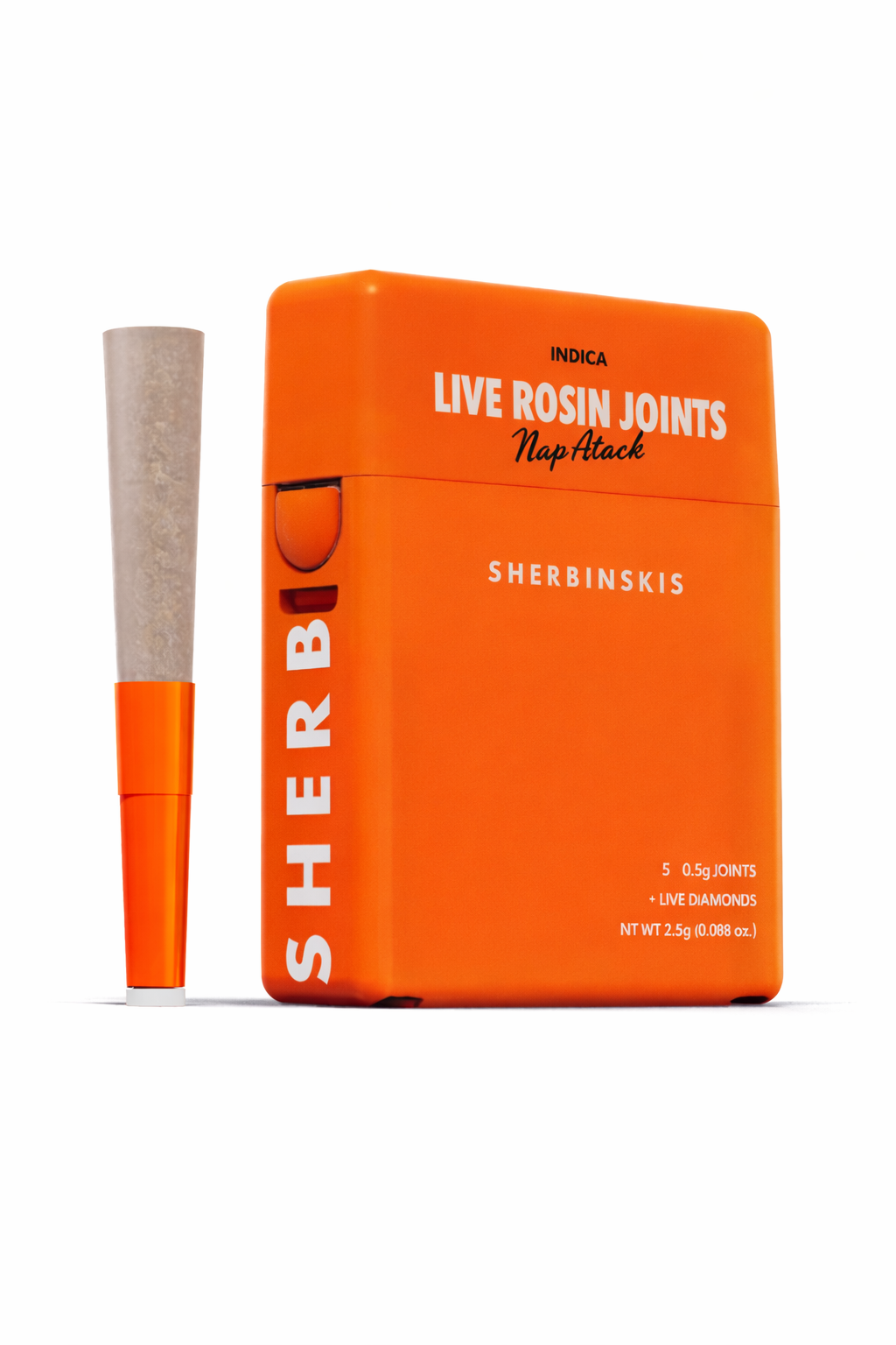 Nap Attack - Live Rosin + Diamond Infused Joints - (5 J's Per Pack x 0.5g ea)