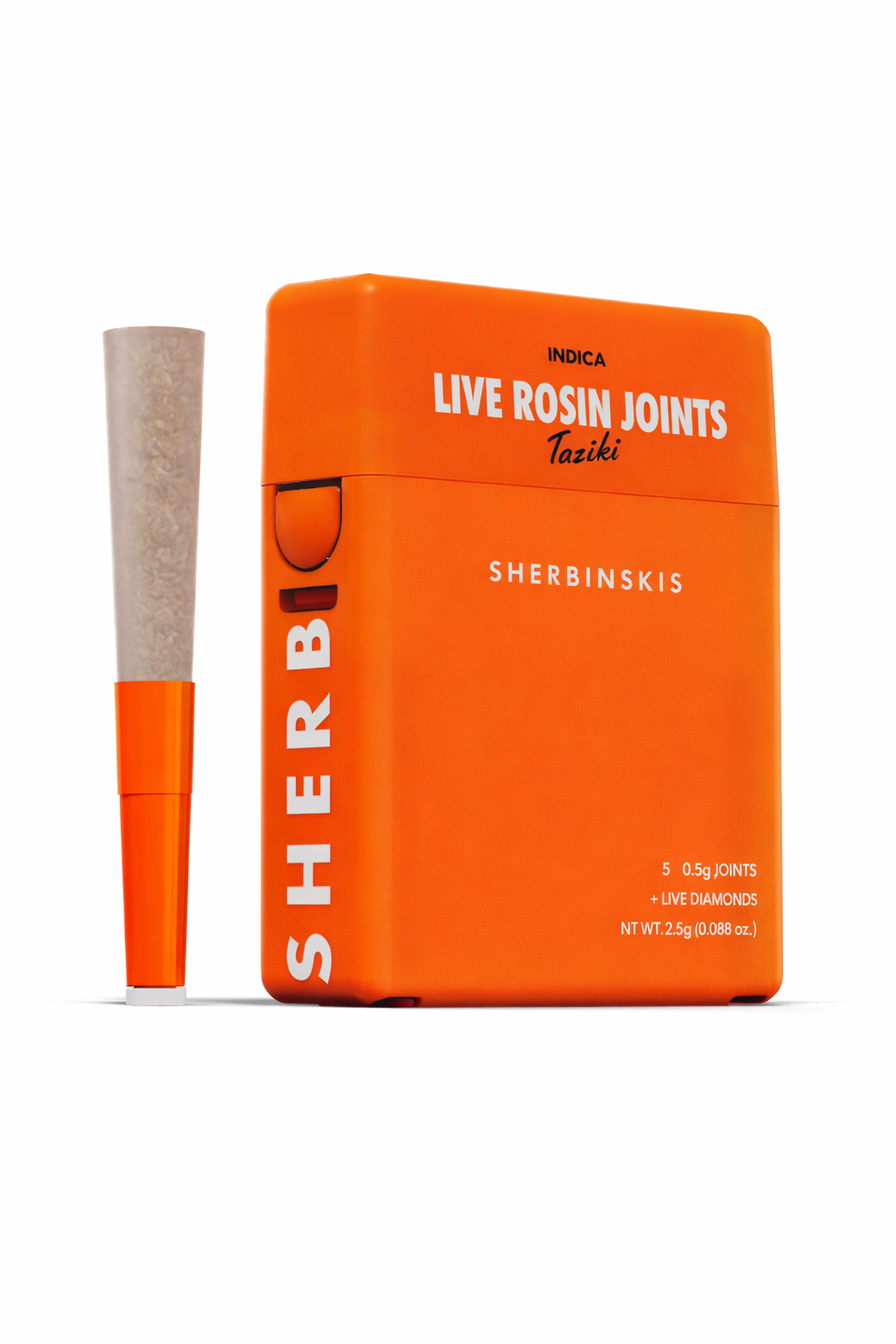 Taziki- Live Rosin + Diamond Infused Joints - (5 J's Per Pack x 0.5g ea)