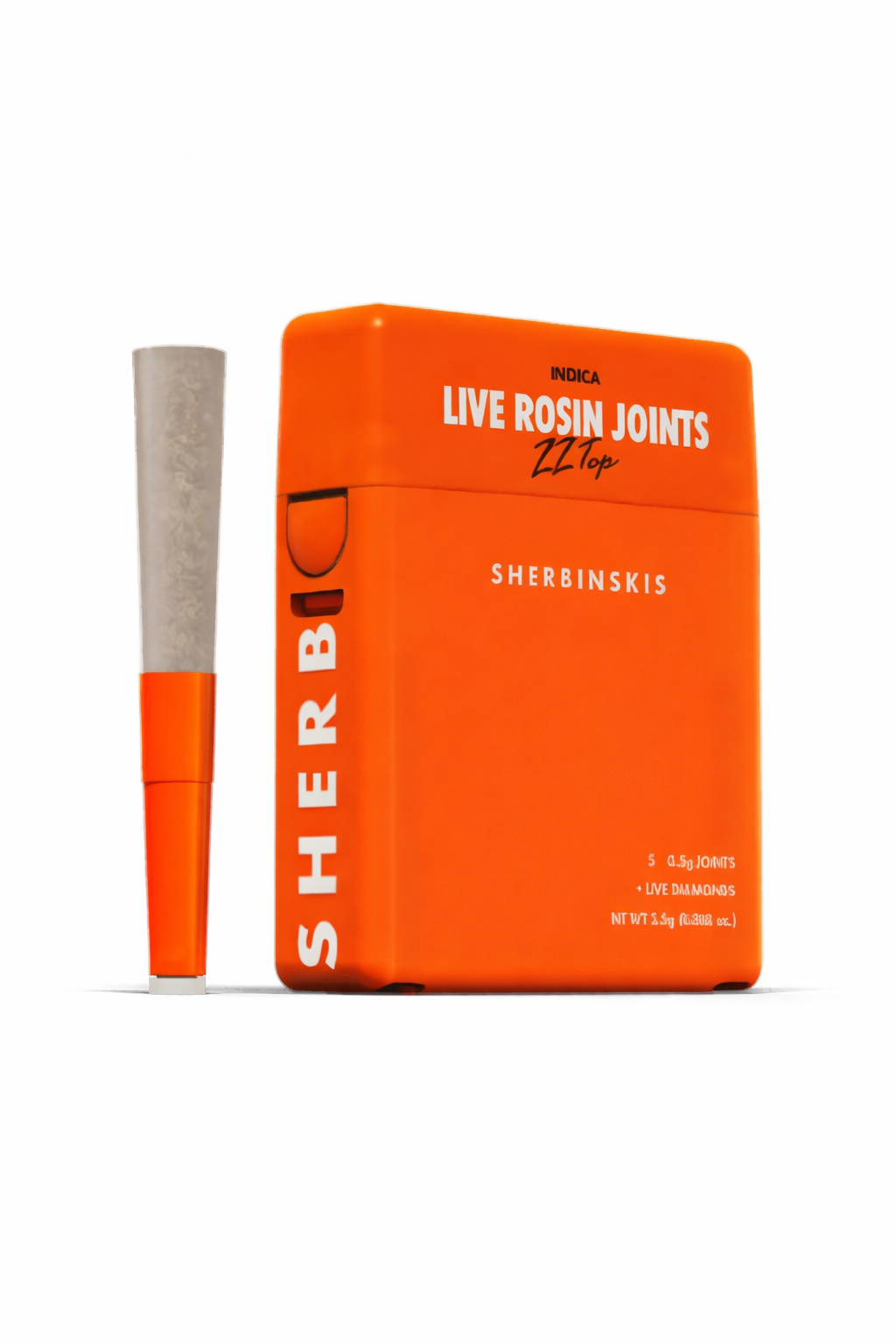 Zztop - Live Rosin + Diamond Infused Joints - (5 J's Per Pack x 0.5g ea)