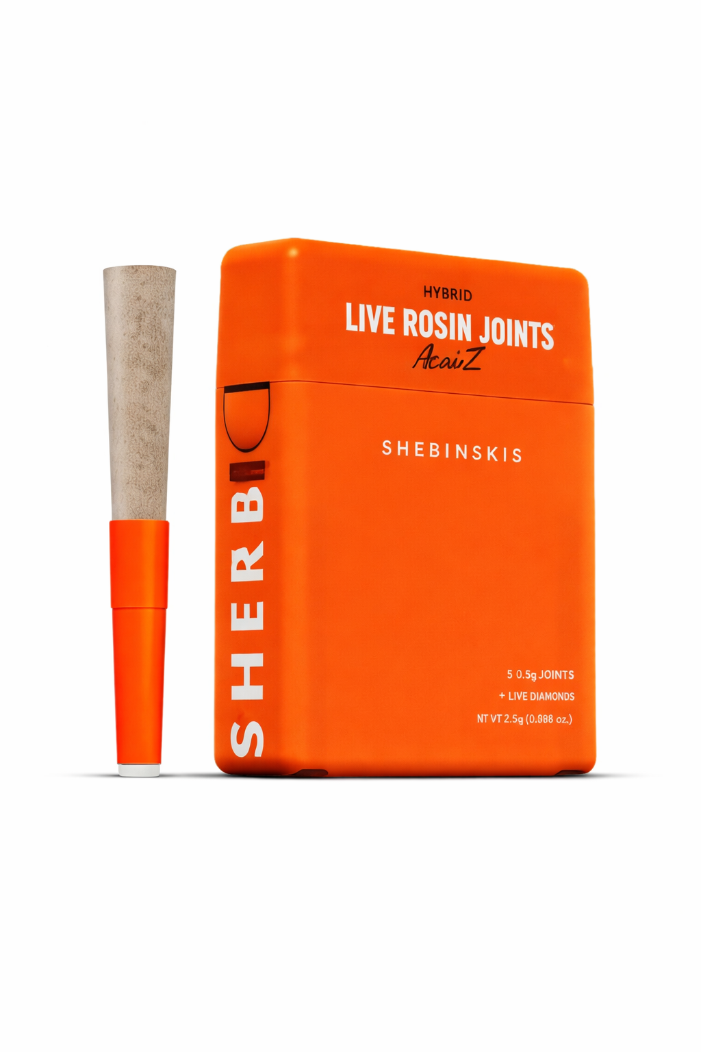 Acai -Z - Live Rosin + Diamond Infused Joints - (5 J's Per Pack x 0.5g ea)