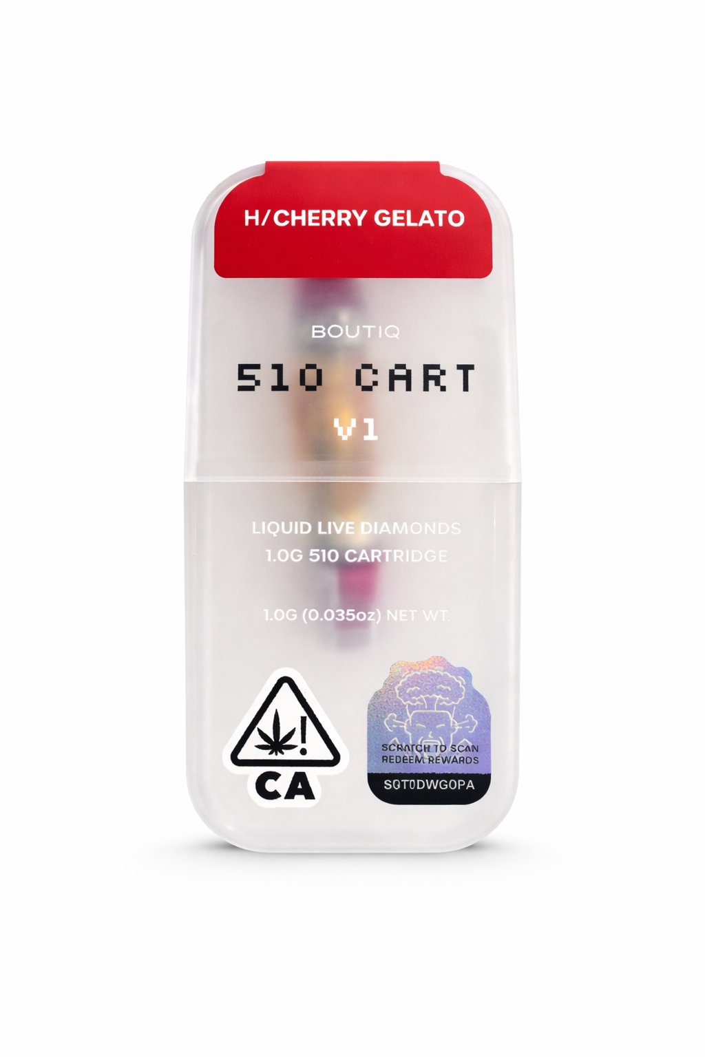 Cherry Gelato (H) Boutiq 510 Cart - Liquid Live Diamonds -1g
