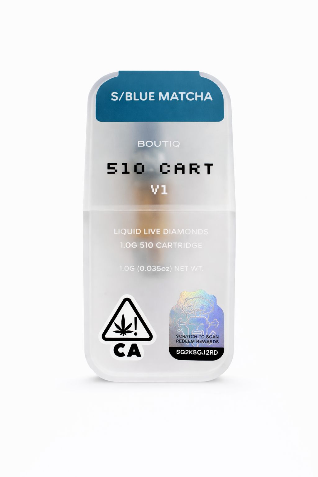 Blue Matcha (S) Boutiq 510 Cart - Liquid Live Diamonds -1g