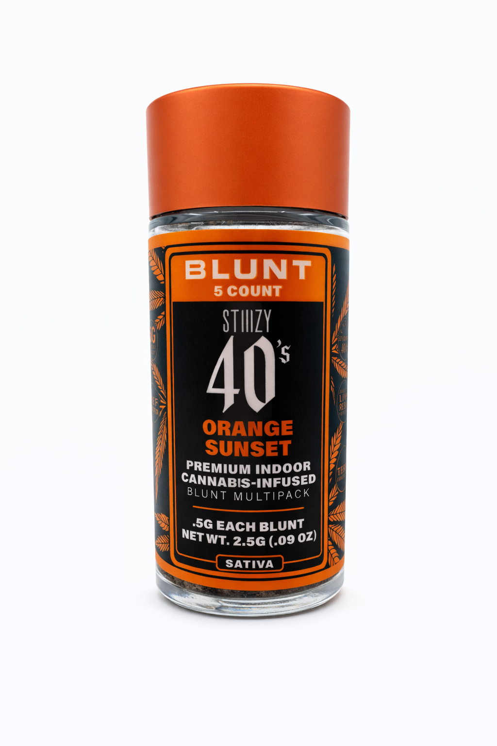 Orange Sunset (S) - Infused Mini Blunts- (5 J's Per Pack x 0.5g ea)