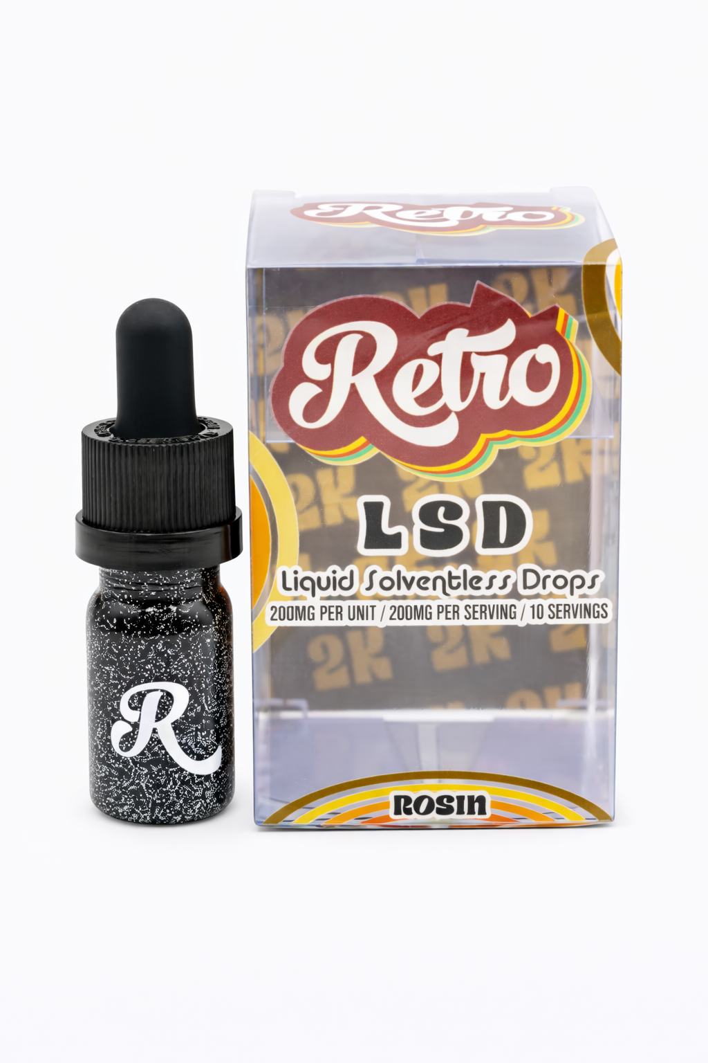 Retro LSD – Solventless Rosin Liquid Drops (Edible) | 2000mg