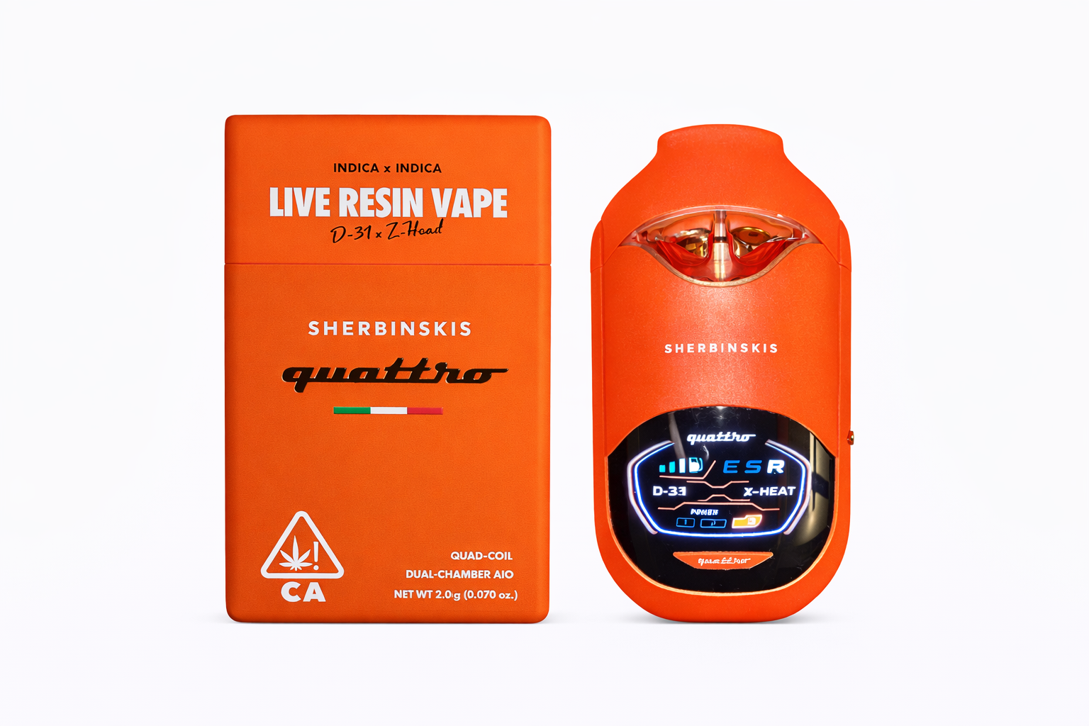D-31 (I) x Z-Head (I) - Sherbinskis Quattro Live Resin Disposable - 2g