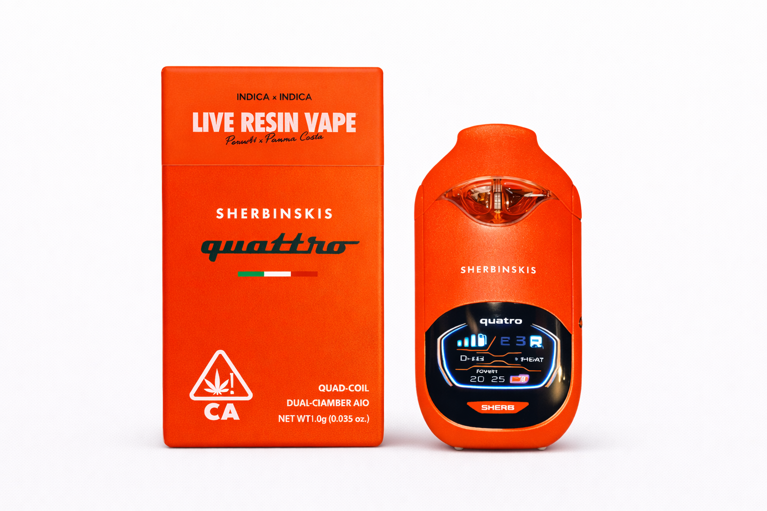 Perm 41 (I) x Panama Cotta (I) - Sherbinskis Quattro Live Resin Disposable - 2g