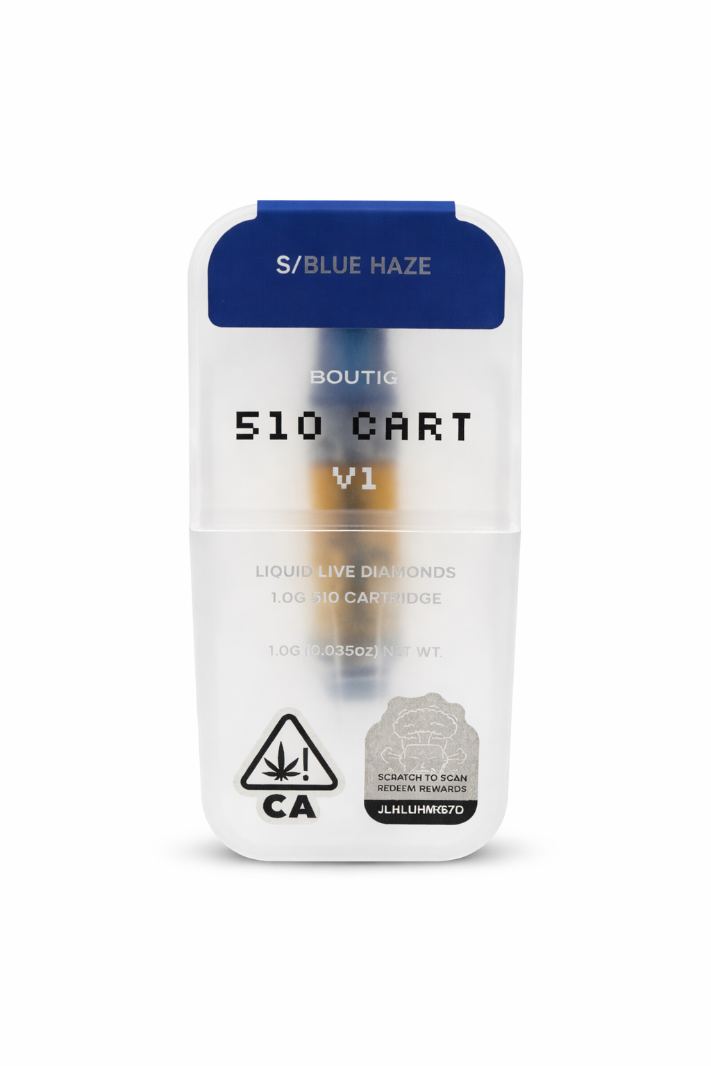Blue Haze (S) Boutiq 510 Cart - Liquid Live Diamonds -1g