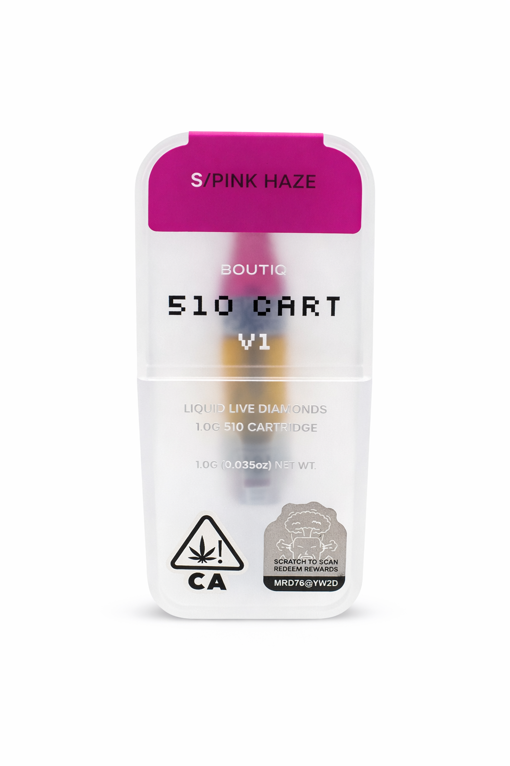 Pink Haze (S) Boutiq 510 Cart - Liquid Live Diamonds -1g