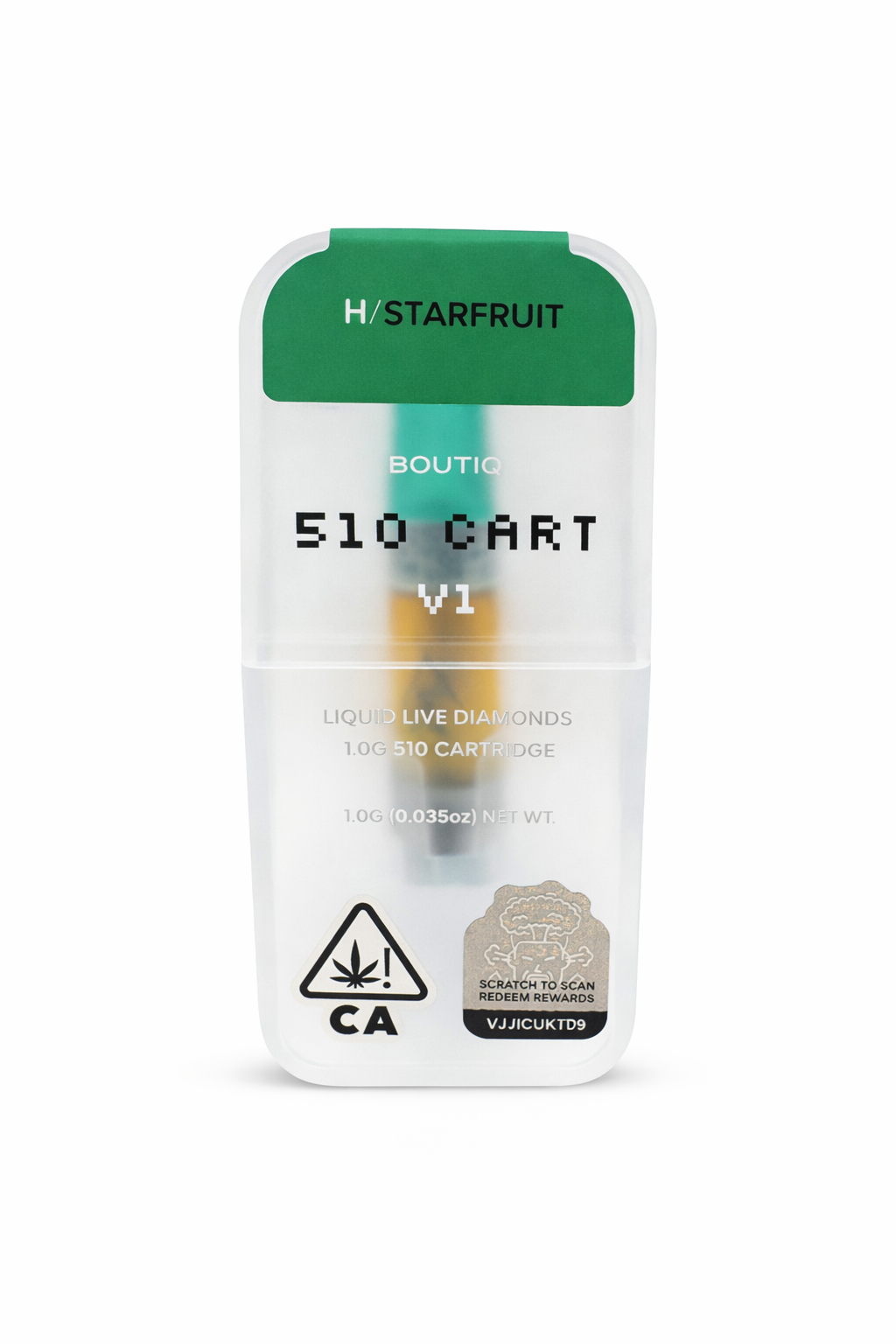 Starfruit (H) Boutiq 510 Cart - Liquid Live Diamonds -1g