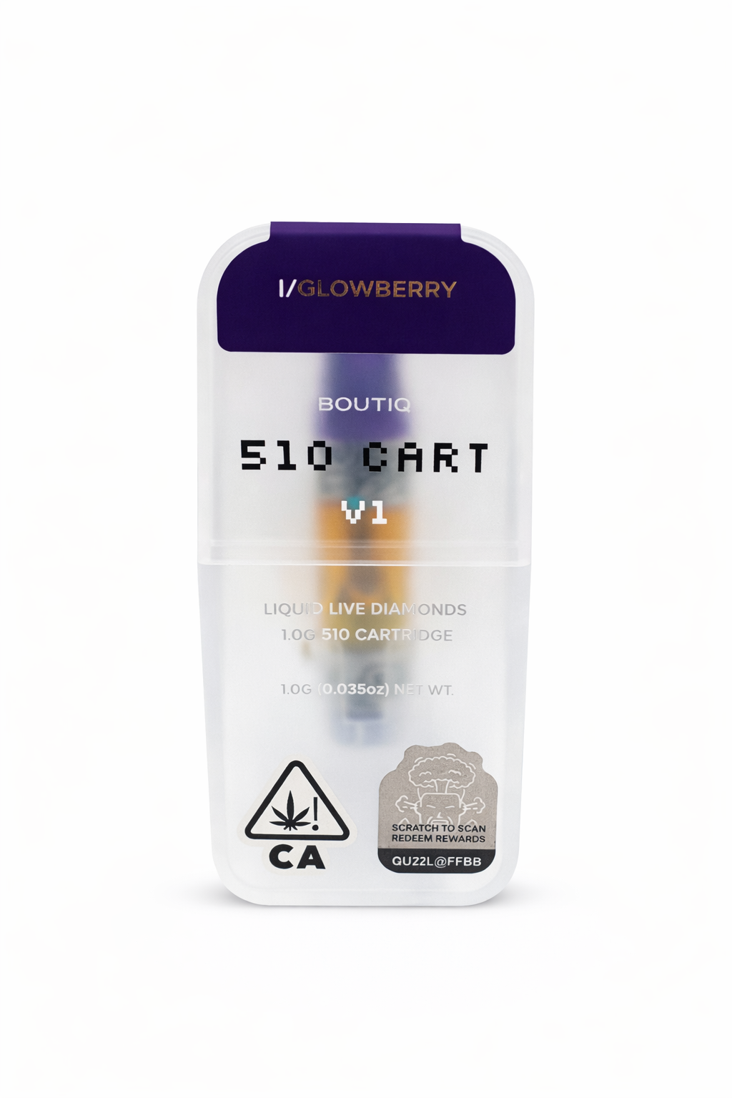 Glowberry (I) Boutiq 510 Cart - Liquid Live Diamonds -1g