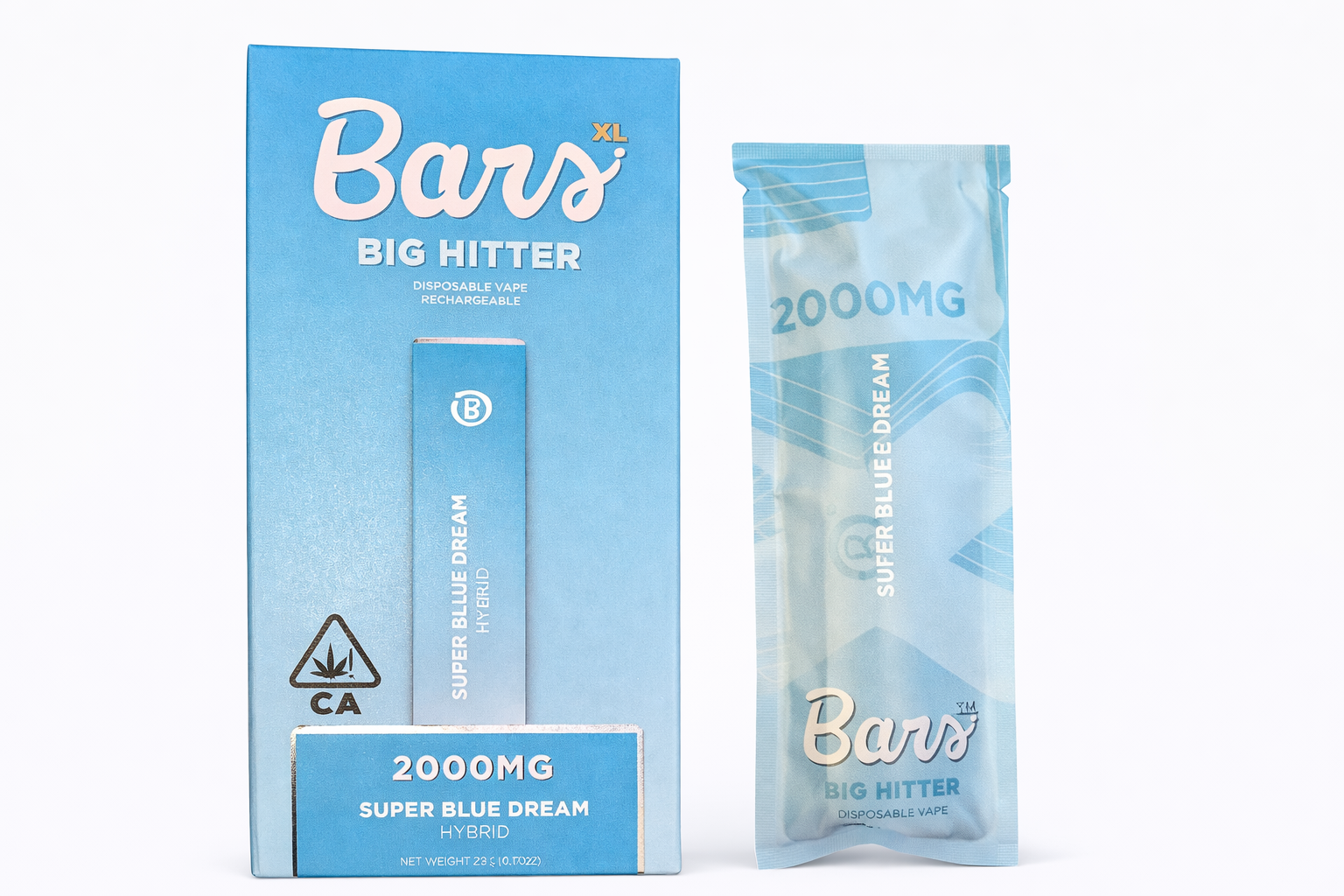 Super Blue Dream (I) β Bars XL Big Hitter -Live Resin Disposable - 2g