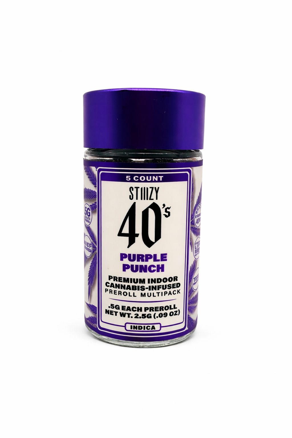 Purple Punch (I) - Infused Mini Blunts- (5 J's Per Pack x 0.5g ea)