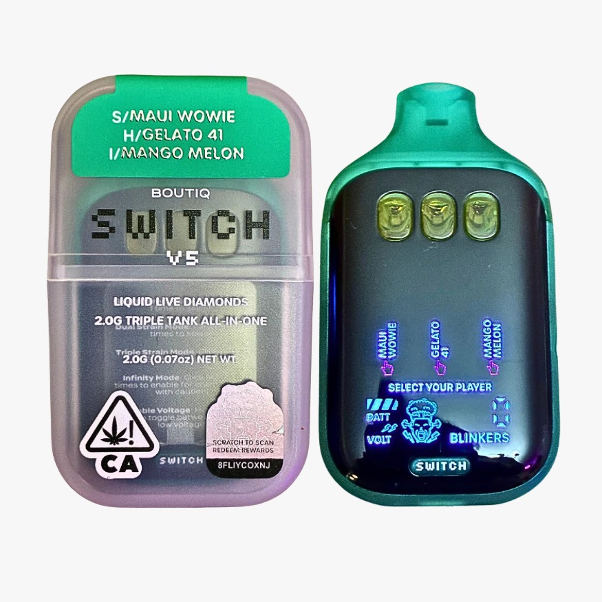 Maui Wowie + Gelato 41+ Mango Melon - Boutiq Switch V5 (3-in-1) – Liquid Live Diamonds - 2g