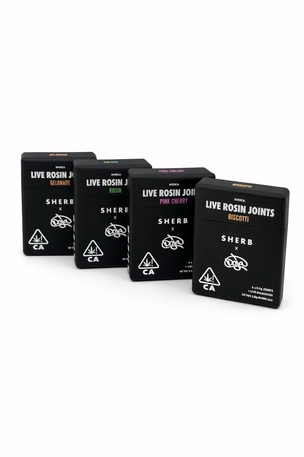 Sherbisnkis x Doja – Limited Edition – Infused Pre-Roll 5 Pack - (2.5G Total) - Pink Cherry (H)
