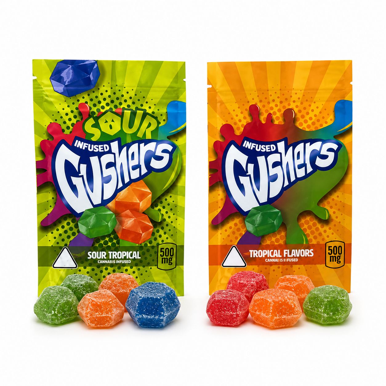Sour Infused Gushers – 500mg
