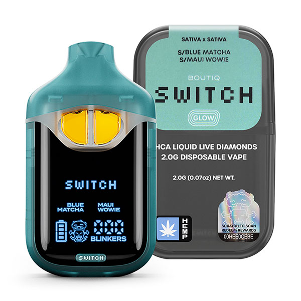 Boutiq Switch – Liquid Live Diamonds Dual Flavor - 2g - Blue Matcha (S) + Maui Wowie (S)
