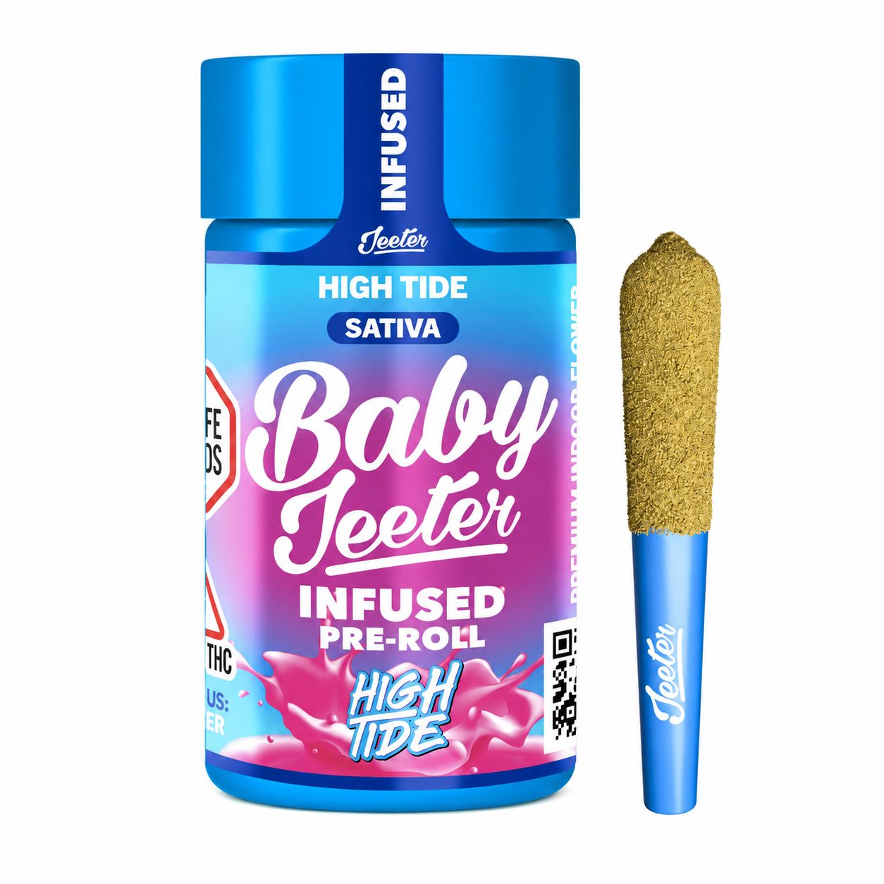 High Tide by Baby Jeeter (S) - Infused Prerolls w/ Liquid Diamonds + Kief - 5pk(2.5g/0.5g ea)