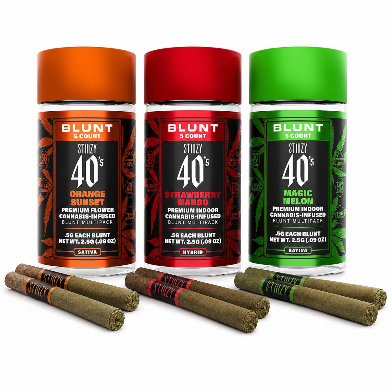 Stiiizy 40’s – Mini Blunts Multipack - (5 x 0.5g ea)