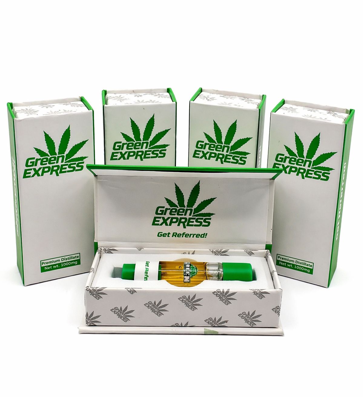  Green Express – Premium Rosin Carts - 1g - Cherry Runtz (H)