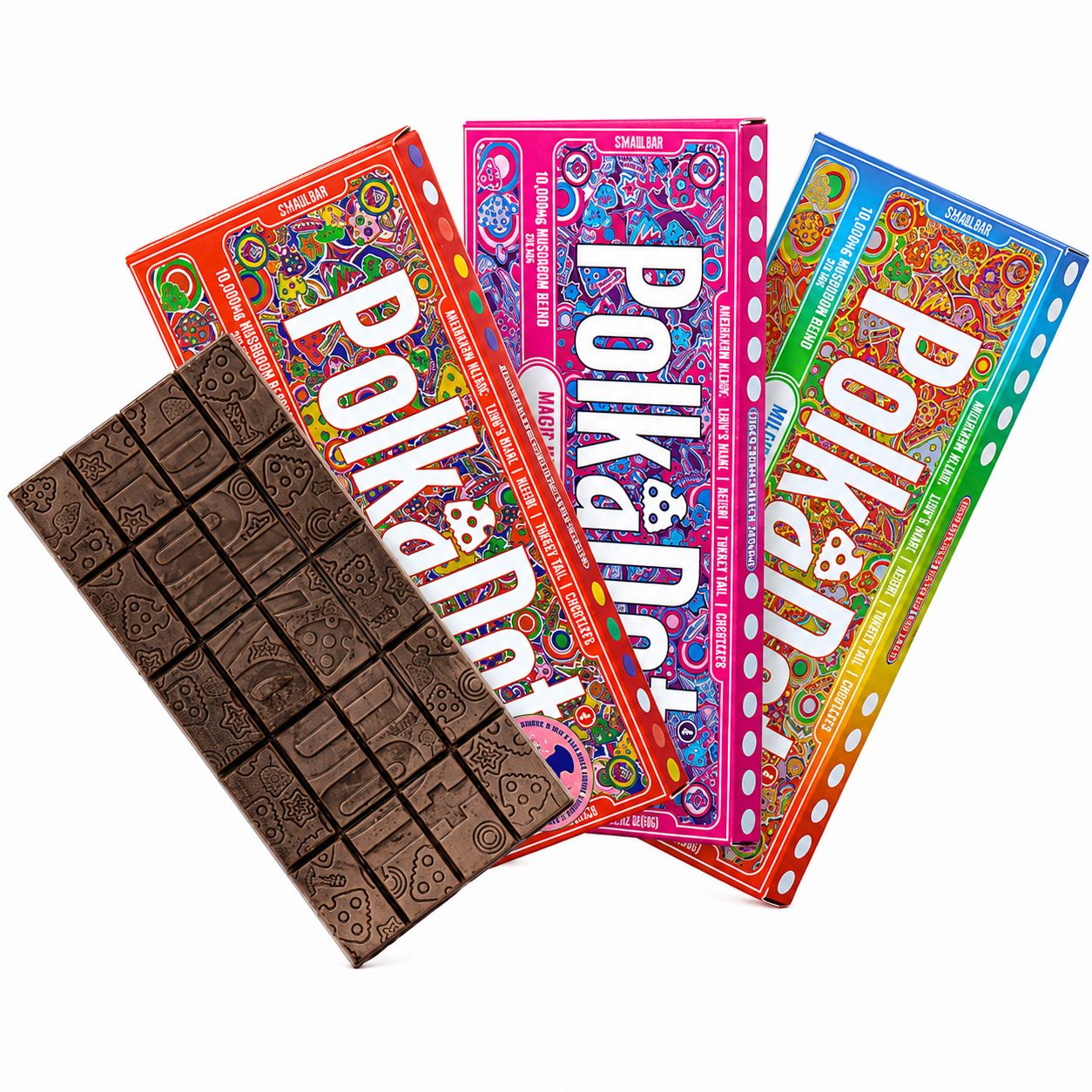 Polkadot Mushroom - Chocolate Bar -5g