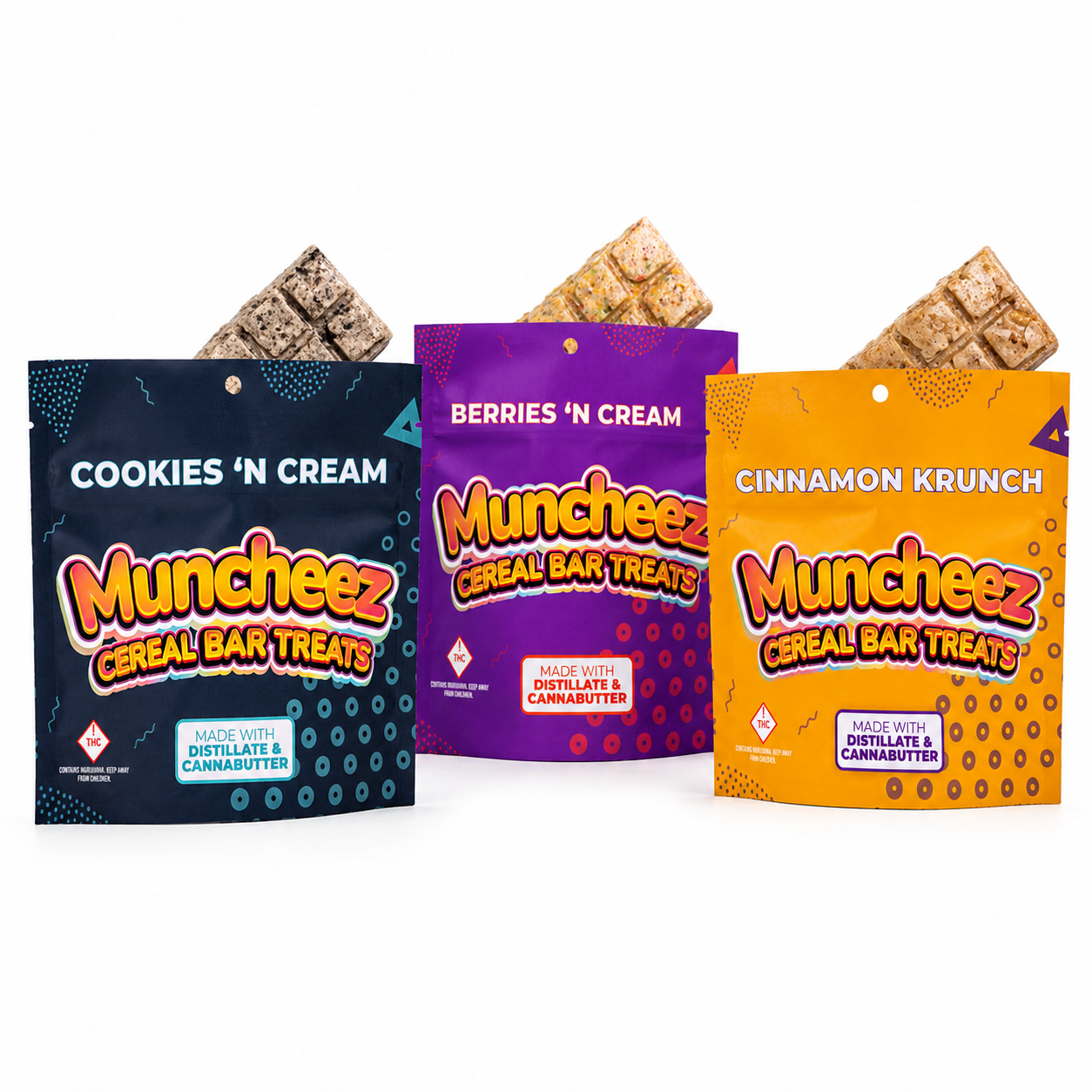  Muncheez – Cereal Bar Treats (THC Infused) - 1000mg