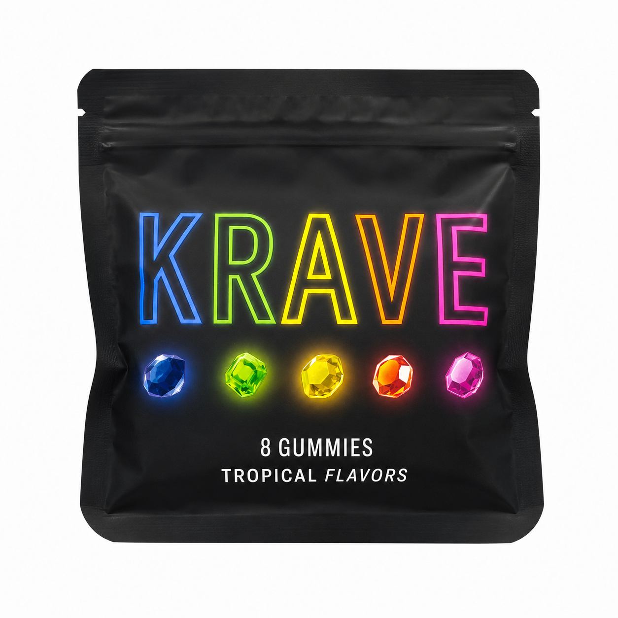 Krave Gummies - Tropical Flavors - 8 gummies