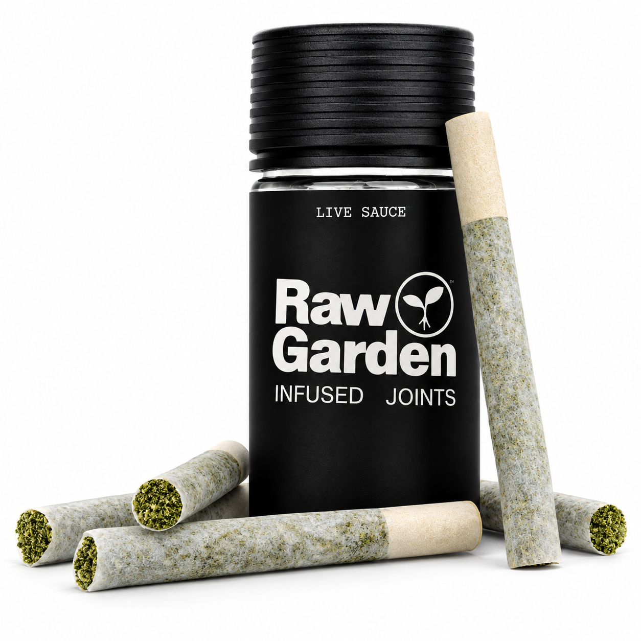  Raw Garden – Live Sauce Infused Joints - 5-Pack  - 2.5g (0.5g ea)